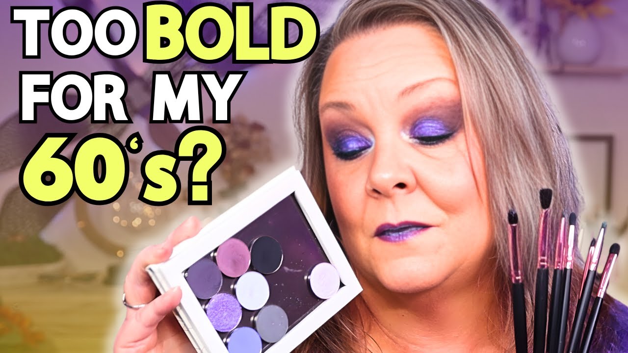 Spooky & Stylish: Purple Halloween Makeup for the Young at Heart