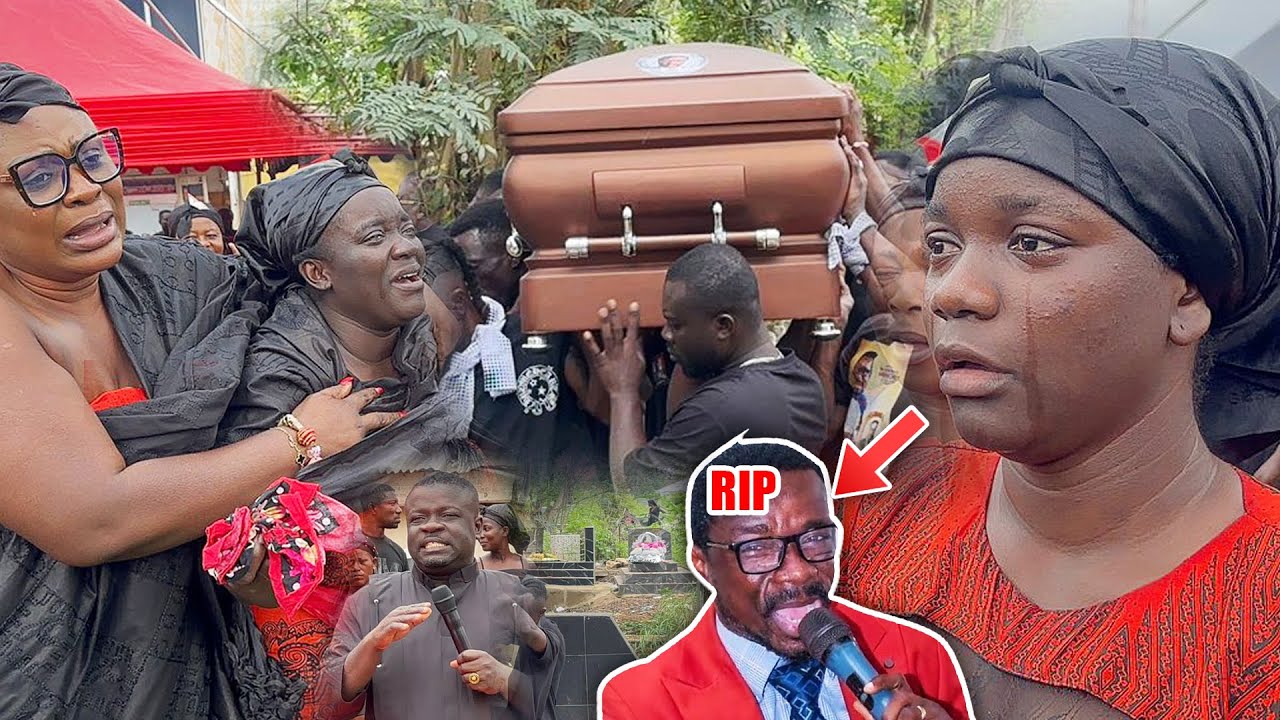 Heartbreaking💔Watch How They Bʊriɛd Osofo MAJOR-Wife & Kids Couldn't Control Their Tears At Cemetery