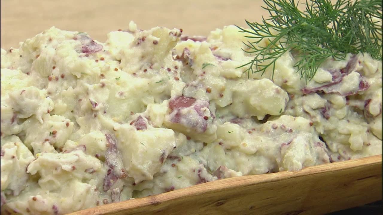 Let's Dish host Chris Koetke share his Thanksgiving recipe for Mustard and Dill Crushed Potatoes