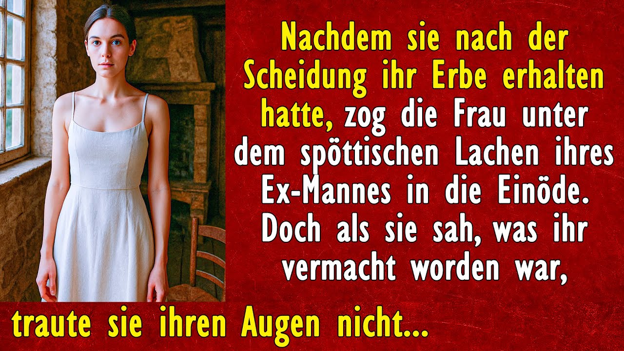 Nachdem sie nach der Scheidung ihr Erbe erhalten hatte, zog die Frau unter dem spöttischen Lachen