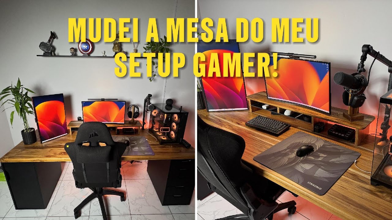 Tunando o meu setup gamer com uma mesa nova!