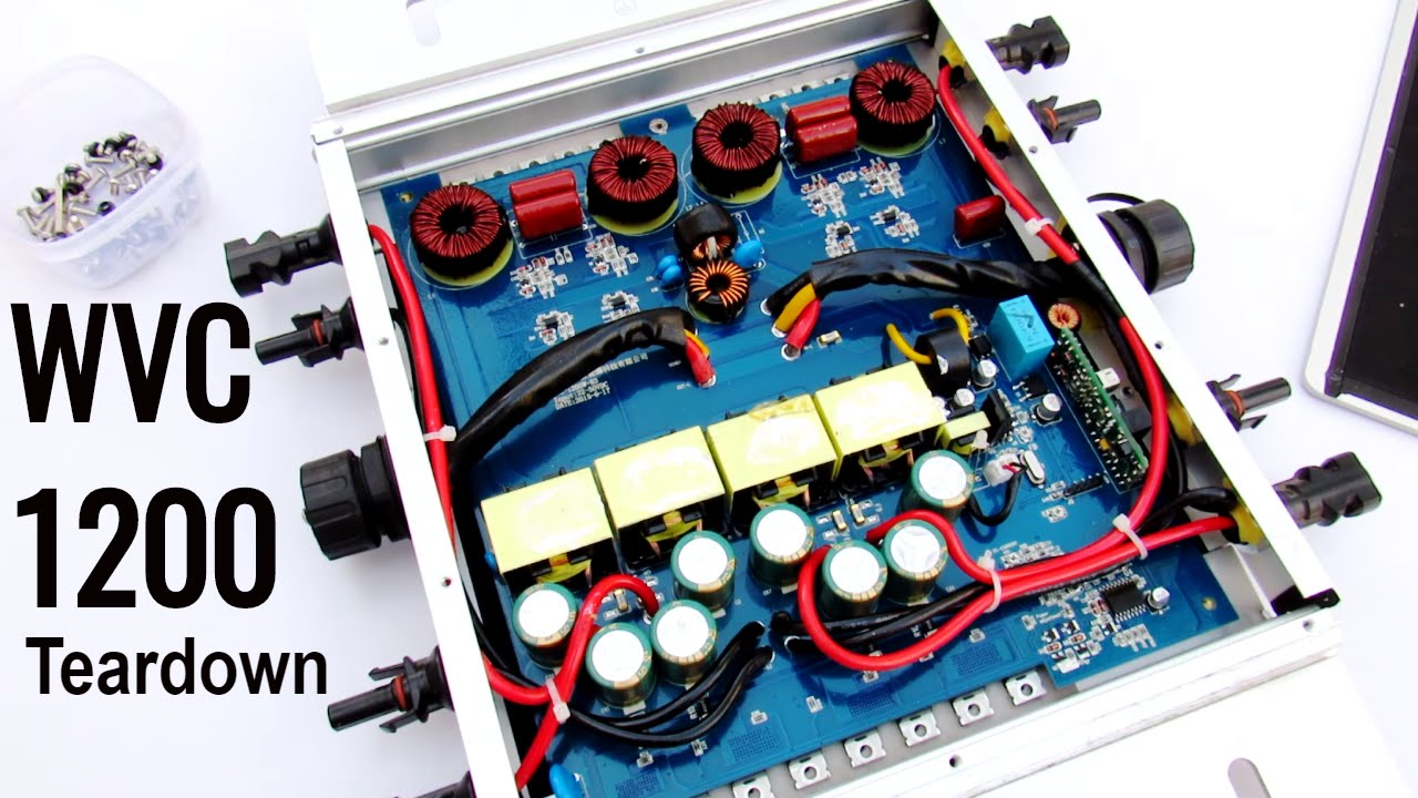 WVC1200 Solar Micro Grid Tie Power Inverter Teardown & Repair