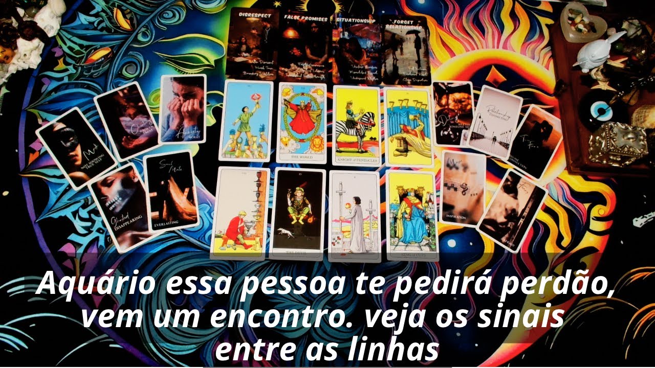 Aquário essa pessoa te pedirá perdão, vem um encontro. veja os sinais entre as linhas