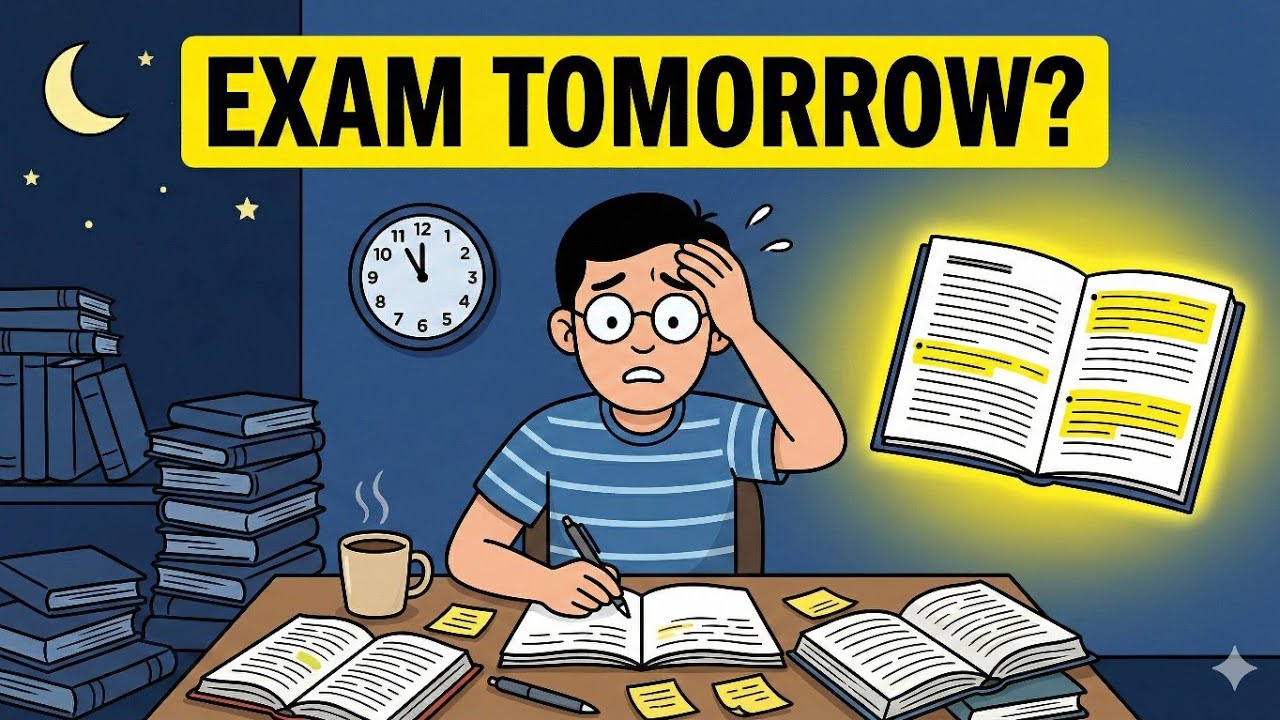 how to study for exam 1 day before