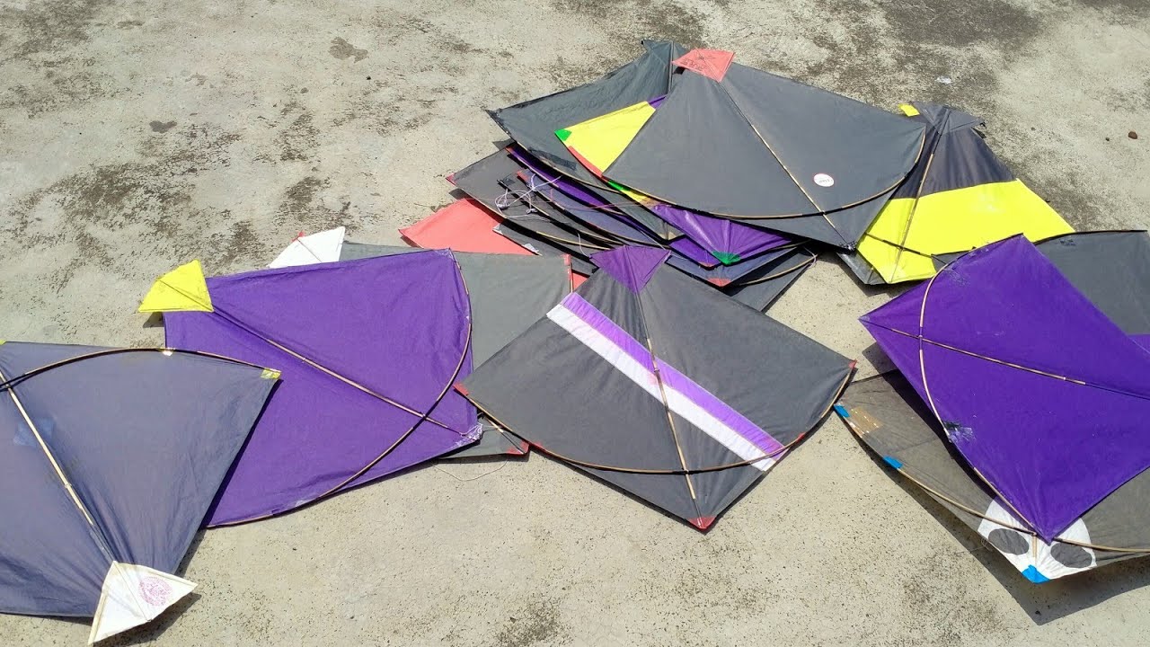 Kite loot collection !! लूटी हुई पतंगे !!