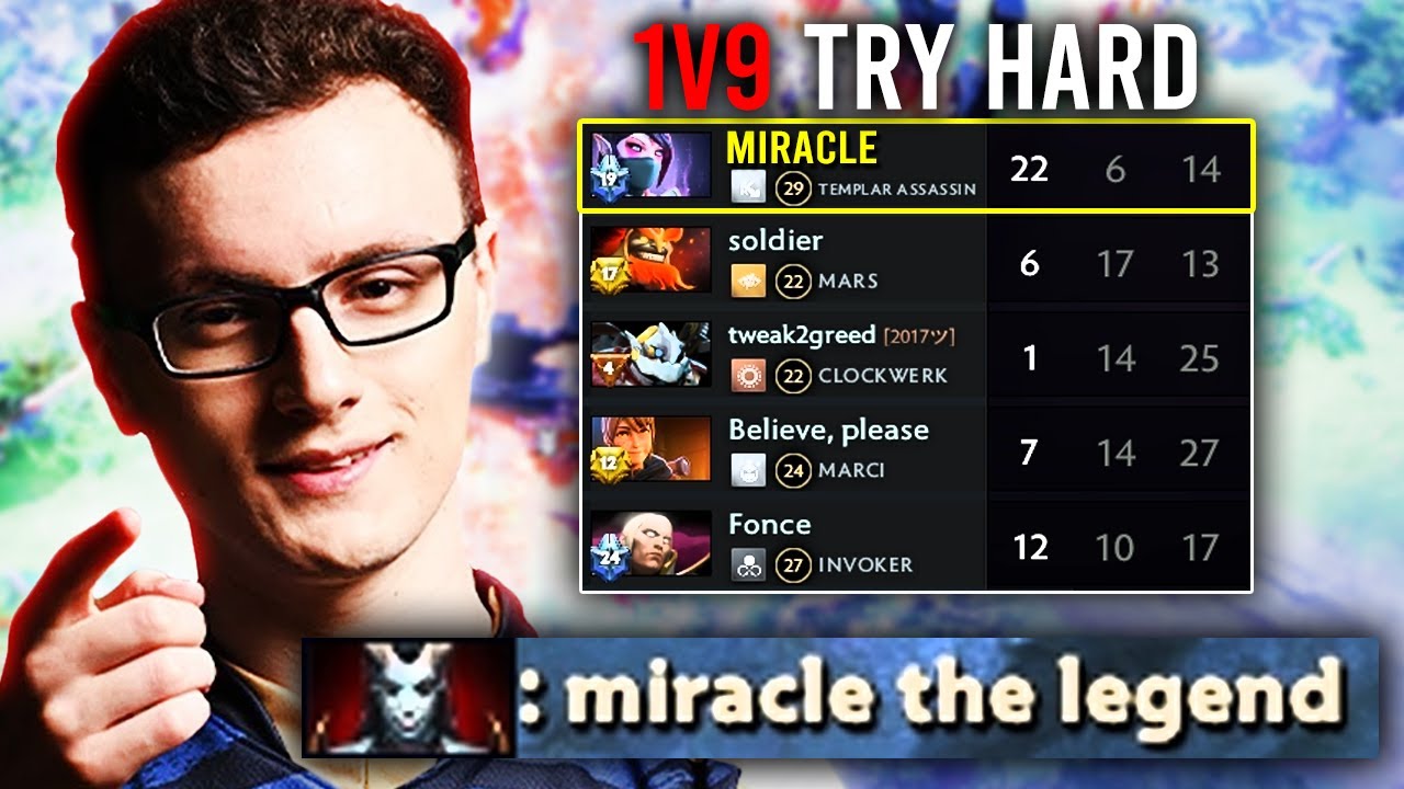 MIRACLE 1 HIT DELETE TEMPLAR ASSASSIN 1V9 - 