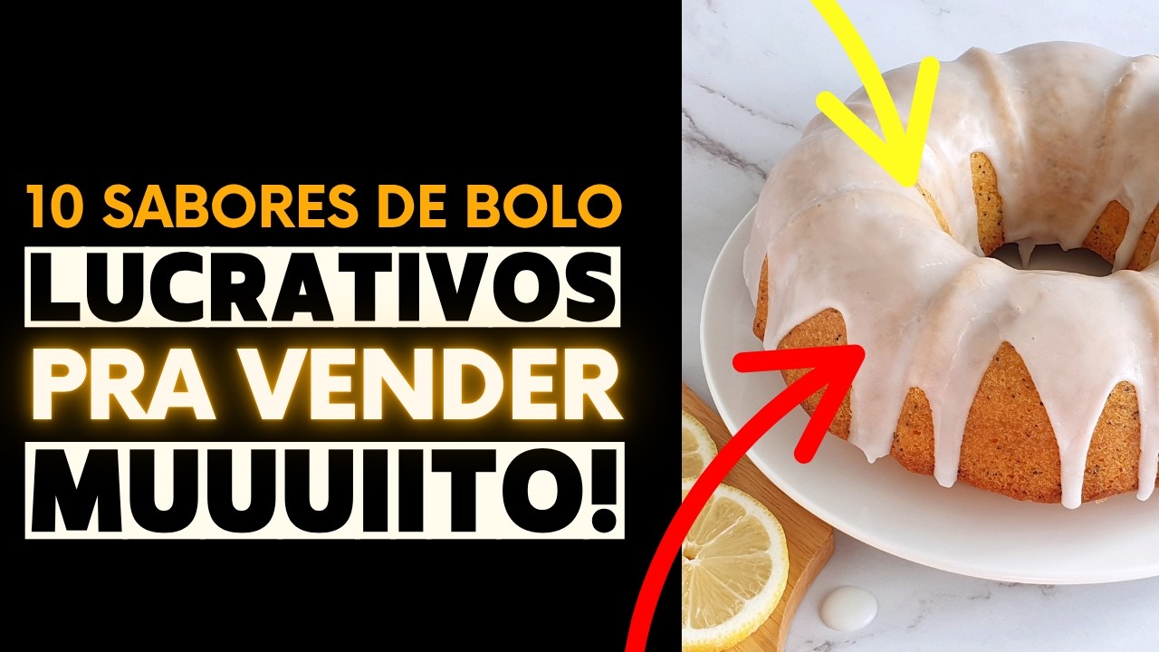 10 ideias de sabores de bolos caseiros para vender no seu bairro