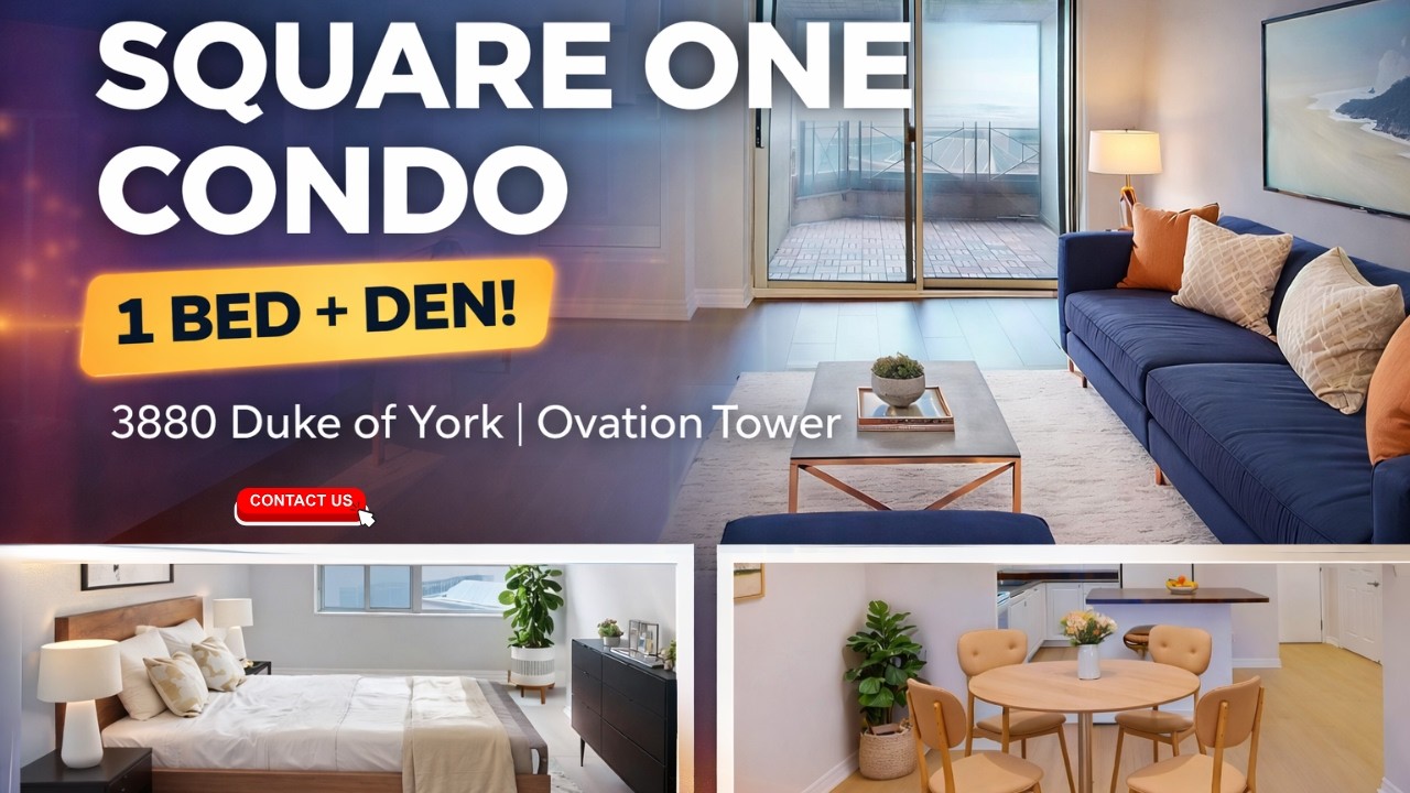 Square One Condo Tour | 1 Bed + Den at 3880 Duke of York Ovation Tower!