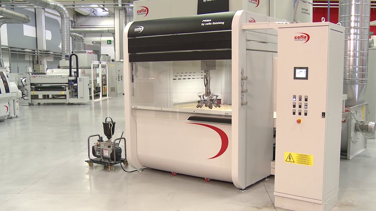 Utilaj de vopsit mobila din lemn si fronturi din MDF - CEFLA model PRIMA