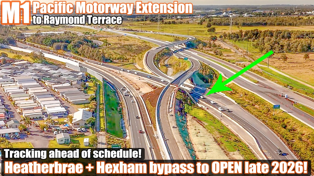 AMAZING PROGRESS UPDATE! See TRAFFIC CHANGES on the M1 Pacific Motorway Extension to Raymond Terrace