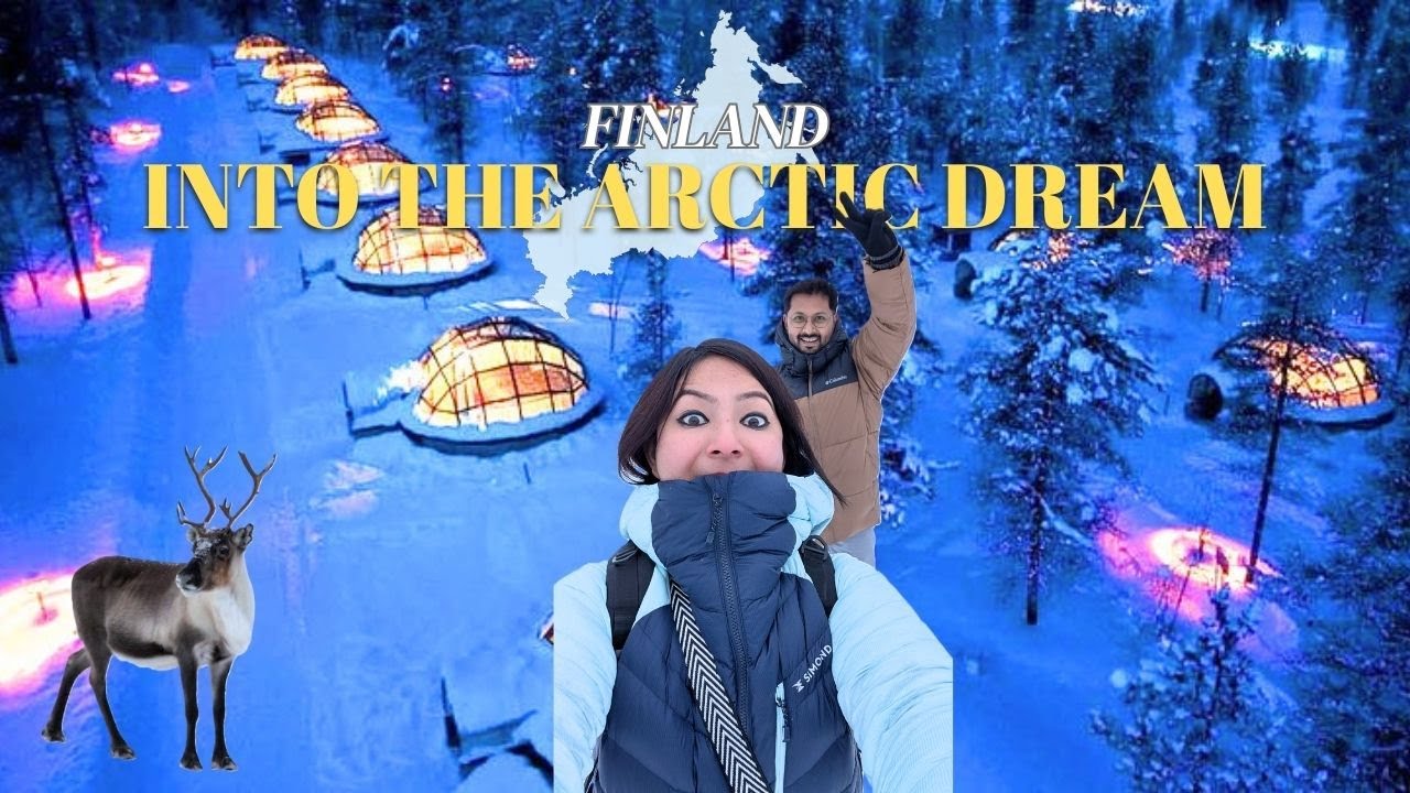 Finland Arctic Adventure - Ep 1 | Sleeping Under the Arctic Sky | Saariselkä Kakslauttanen Resort ✨