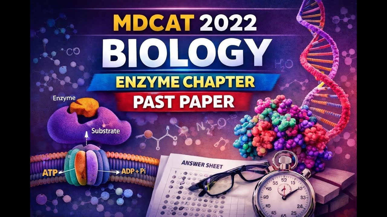 Past paper of mdcat biology 2022 Enzyme chapter