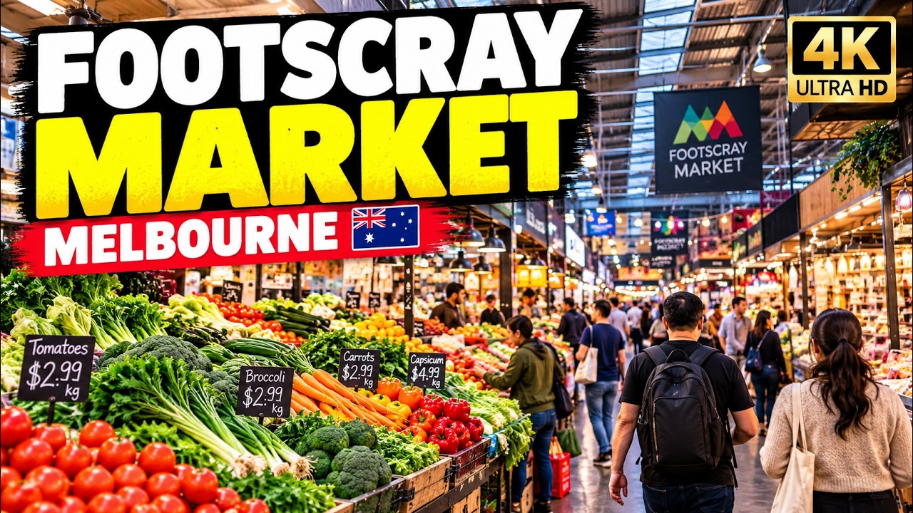 Footscray Market Melbourne 🇦🇺 | Multicultural Food Market Walking Tour 4K