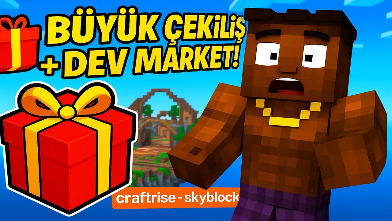 🎁🔥 BÜYÜK ÇEKİLİŞ! + DEV MARKET! craftrise-skyblock