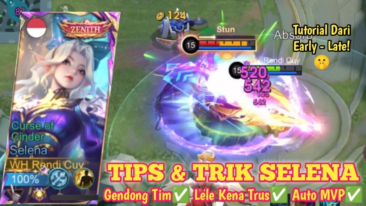 TIPS JAGO PAKAI SELENA, BIAR BISA GENDONG 1 TIM! TUTORIAL SELENA PEMULA! BUILD SELENA TERSAKIT 2025 