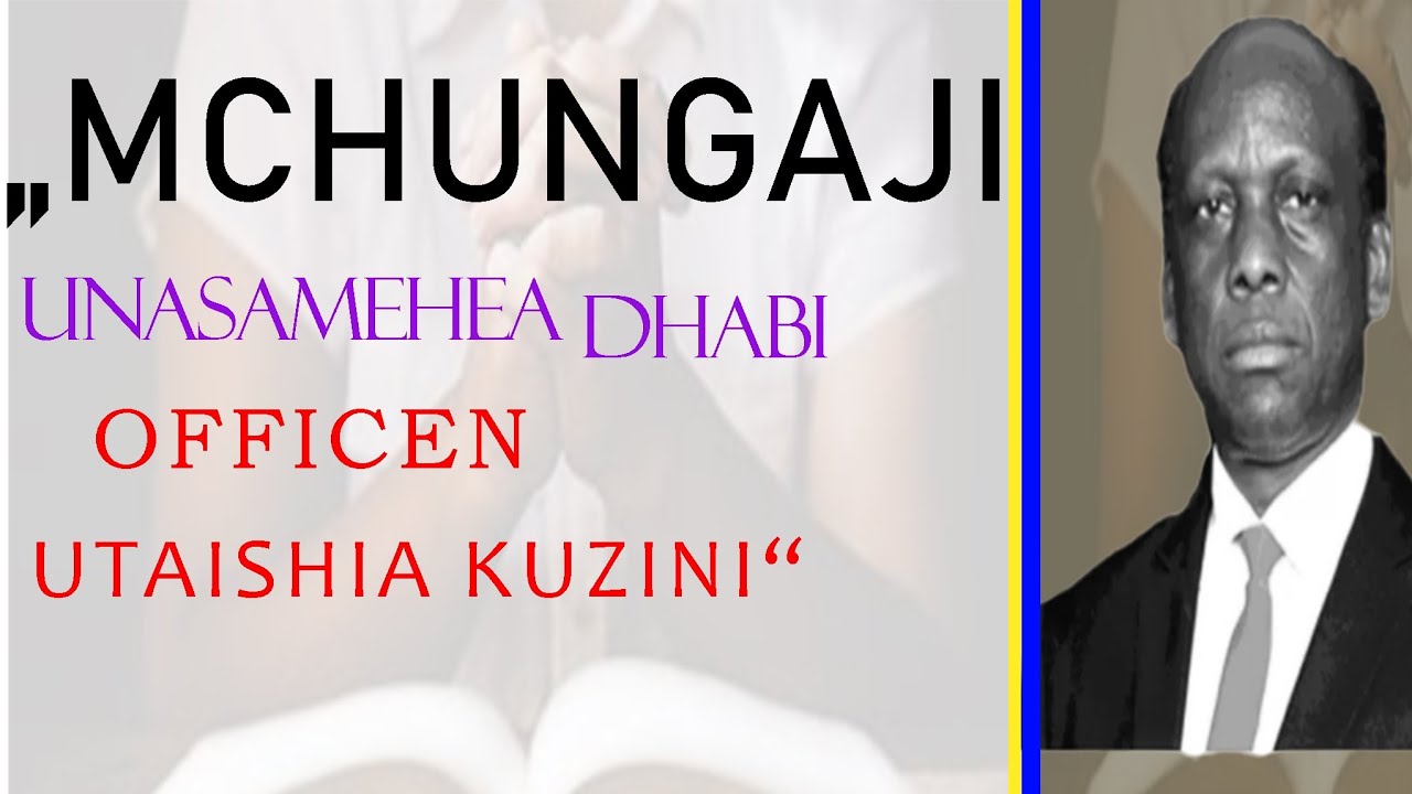 MCH MOSES MAGEMBE, MCHUNGAJI UNASAMEHEA DHAMBI YA UZINZI OFFICEN UTAISHIA KUZINI  TOBA NA UAMSHO