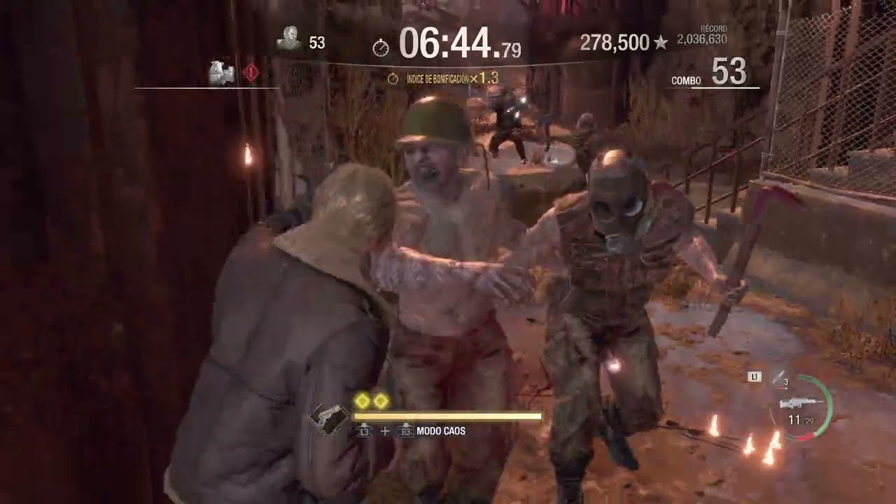 Leon Resident Evil 4 Remake Mercenaries - 2,079,620 Leon Island S++
