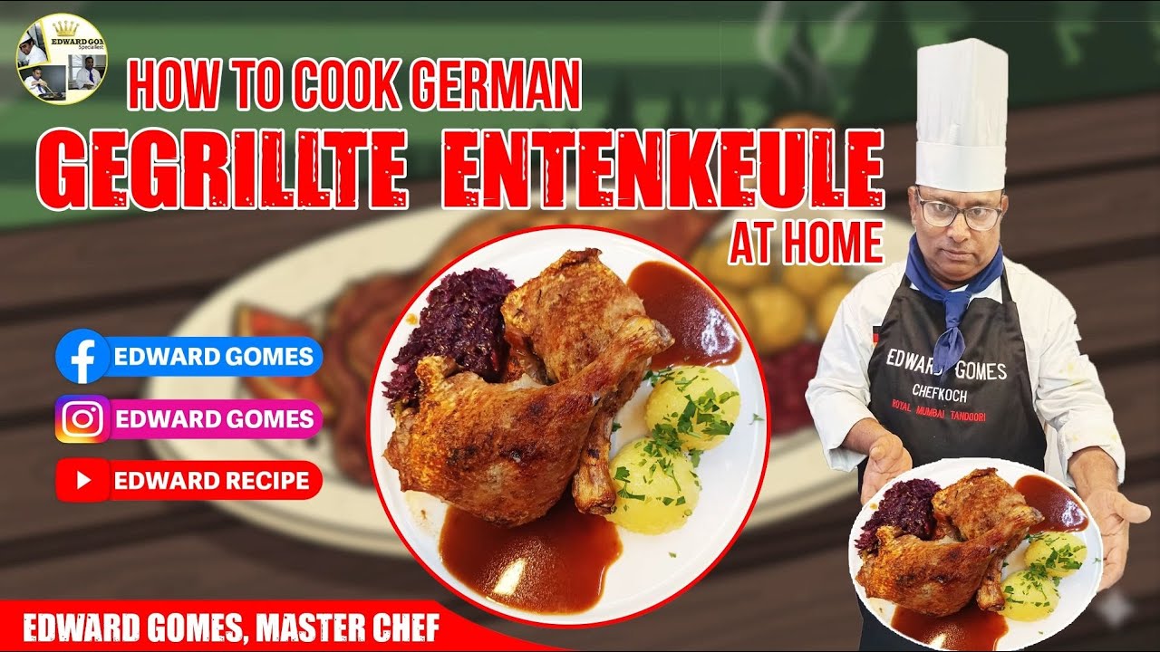 Gegrillte Entenkeule Recipe | গ্রিলড হাঁসের লেগ 😋🔥#GegrillteEntenkeule #DuckLeg