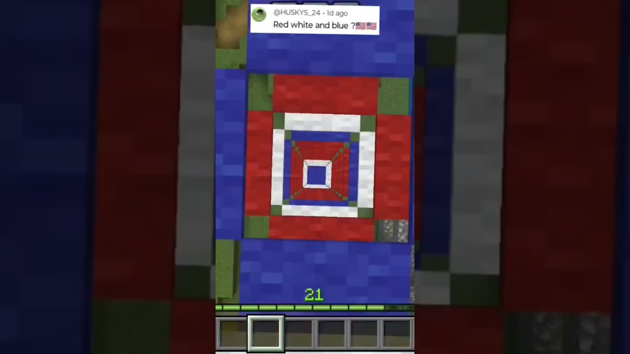 Minecraft Carpet Drop (USA Edition) #minecraft #viral #minecraftshorts
