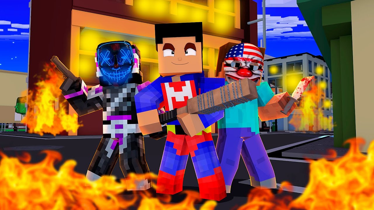 LA NOCHE DE LA PURGA EN MINECRAFT TROLL 😱🪓