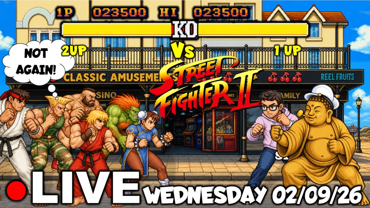 ● LIVE | Mr P's Classic Amusements Bognor - Buddha & CAshman Vs STREET FIGHTER Classic Fruit Machine