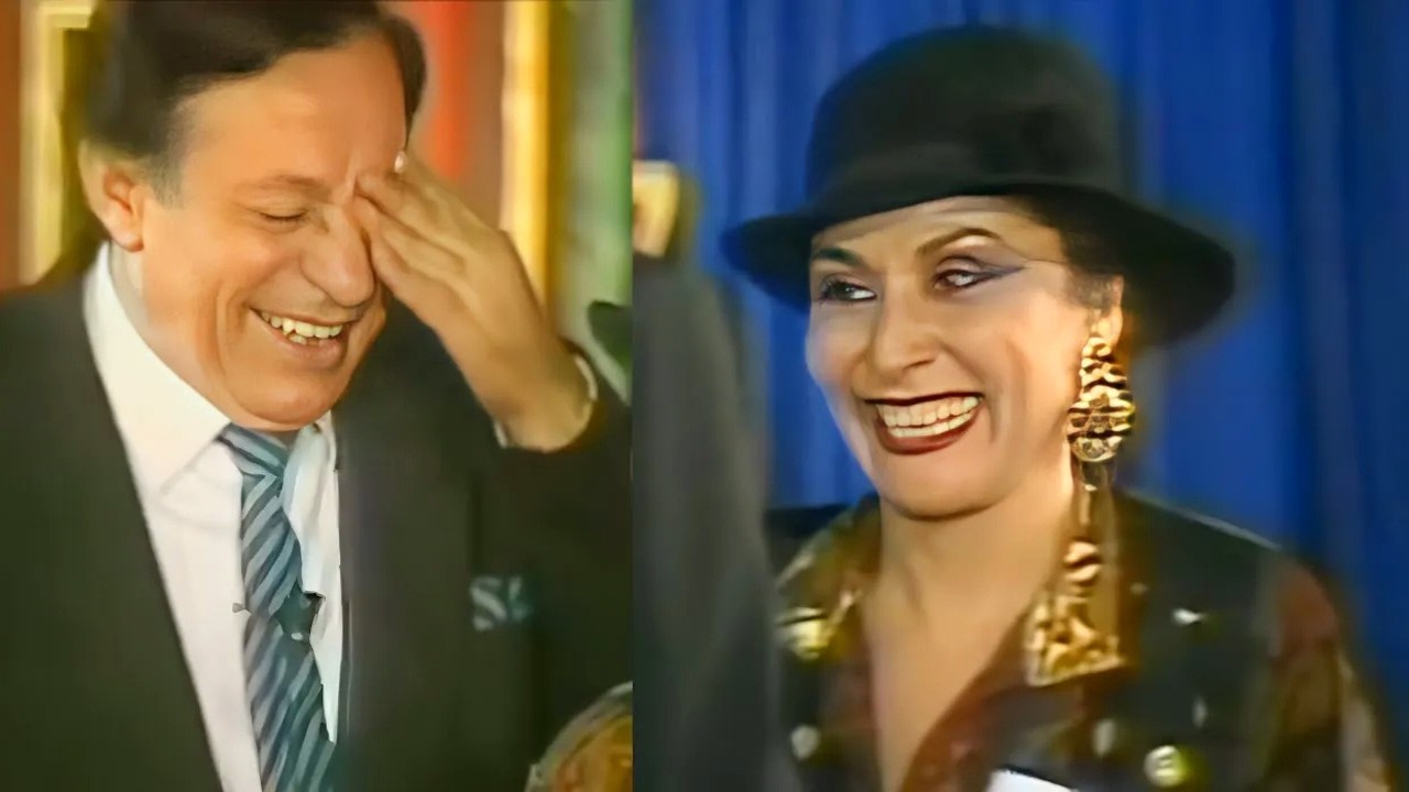 سهير البابلي مش قادرة تمسك نفسها من كتر الضحك لما رضا حامد غلط فى الكلام على المسرح 😂😂 صريخ ضحك 🤣🤣