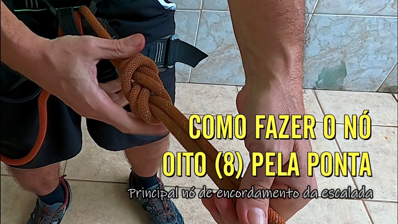 CURSO DE ESCALADA EM ROCHA - N&Oacute; 8 PELA PONTA - ENCORDAMENTO*