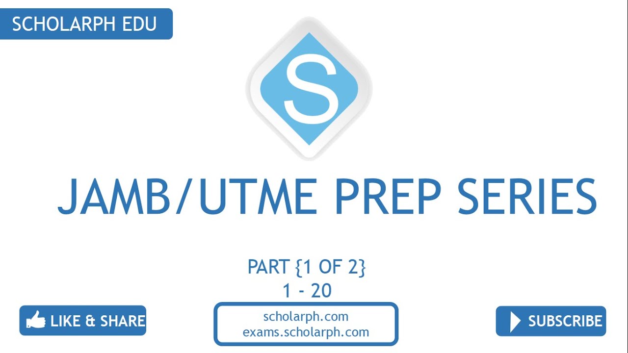 JAMB/UTME BIOLOGY 2020 PART 1 of 2 Past Questions and Solutions