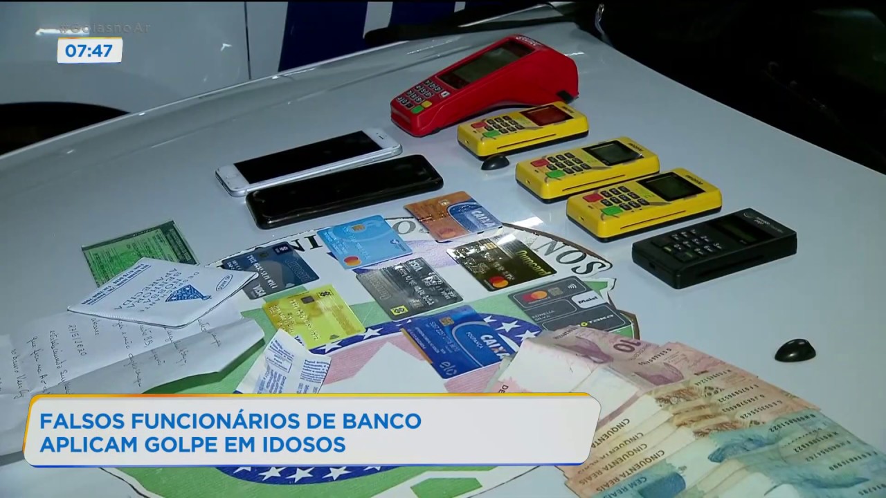 FALSOS FUNCION&Aacute;RIOS DE BANCO APLICAM GOLPE EM IDOSOS