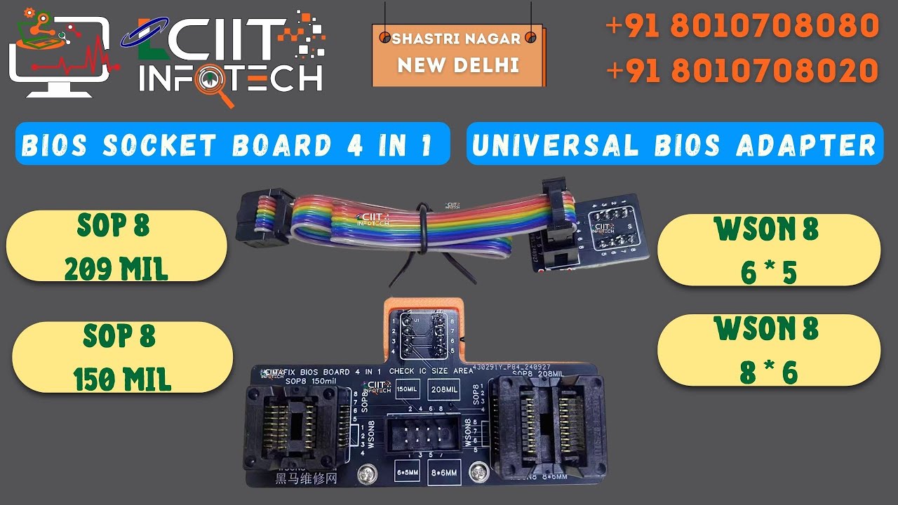 Bios Socket Board 4 in 1 Universal BIOS Programmer Adapter