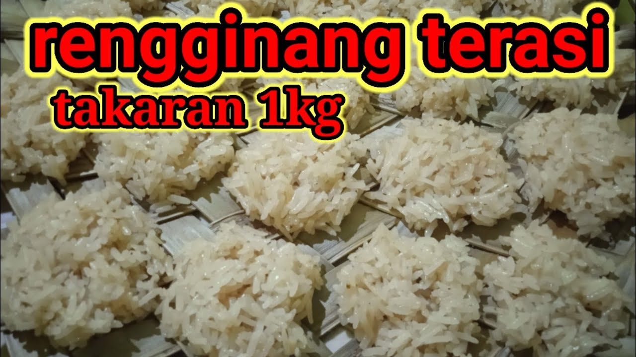 cara membuat rengginang terasi takaran 1kg lengkap bumbu, ngembang sempurna