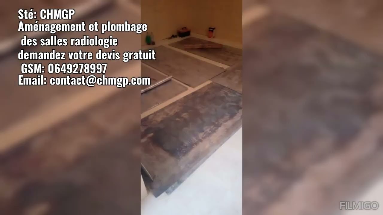 CHMGP: plombage des salles radiologie -  ترصيص غرف الأشعة