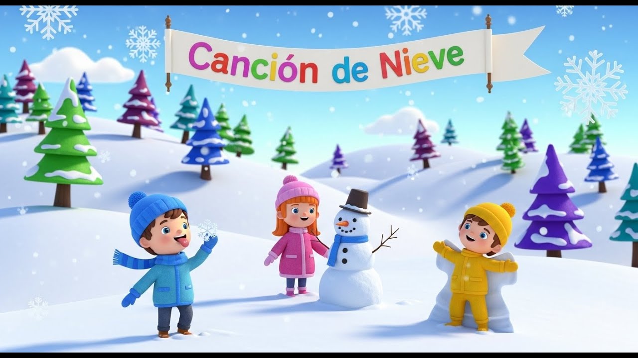 La Nieve Cae ❄️☃️ | Canción Dulce de Invierno para Niños