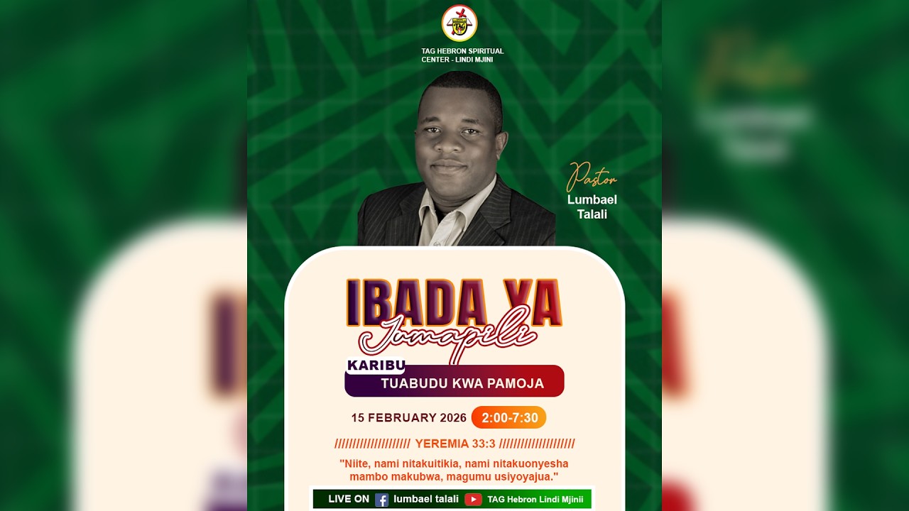 IBADA YA JUMAPILI | 15 FEBRUARY 2026