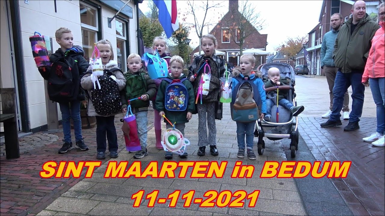 Sint Maarten in Bedum 11- 11- 2021.