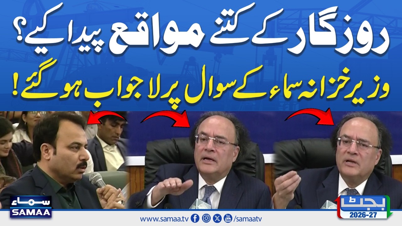 How Many Jobs Were Created? | Finance Minister Muhammad Aurangzeb Faces Tough Question |Budget 26-27