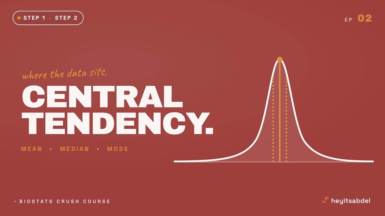 BIOSTATS CRUSH COURSE: measures of central tendency