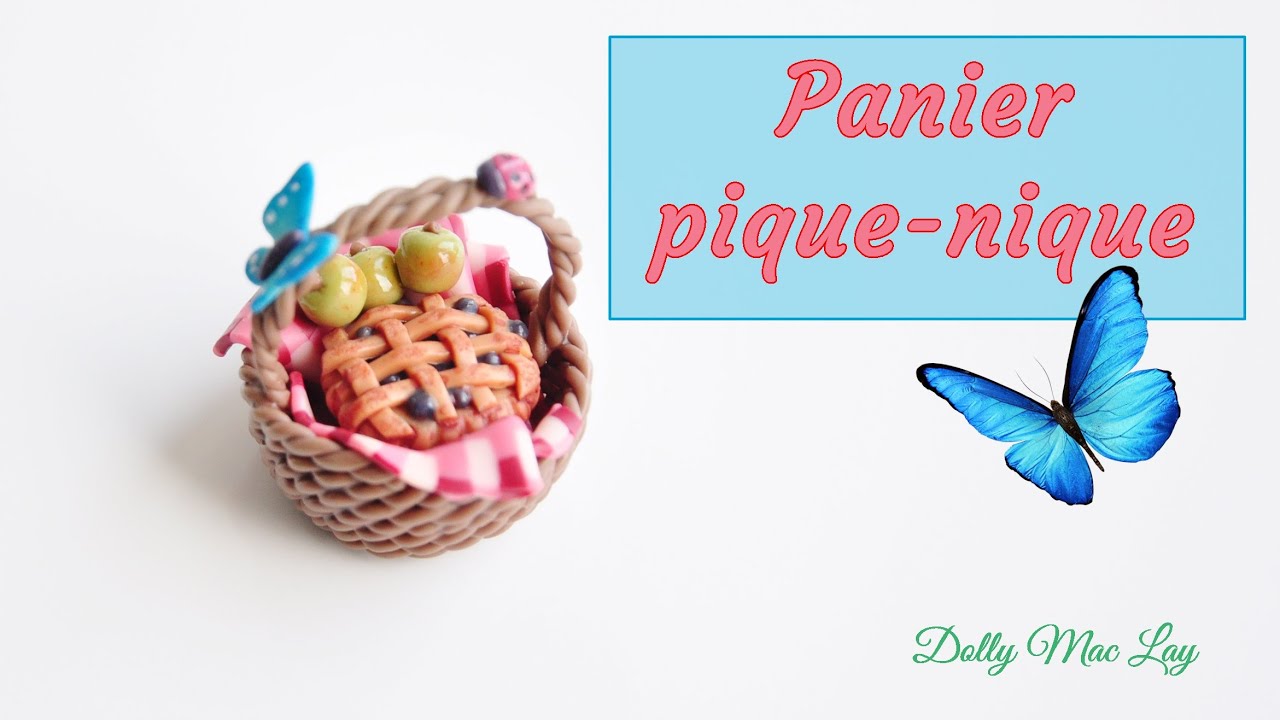 Pâte polymère Décotime / Tuto #4 / Le panier pique nique