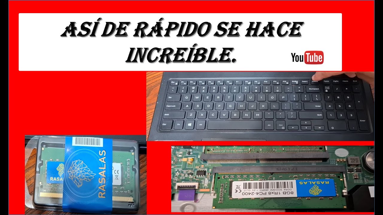 Como Hacer el Cambio de Memoria Ram + 8GB