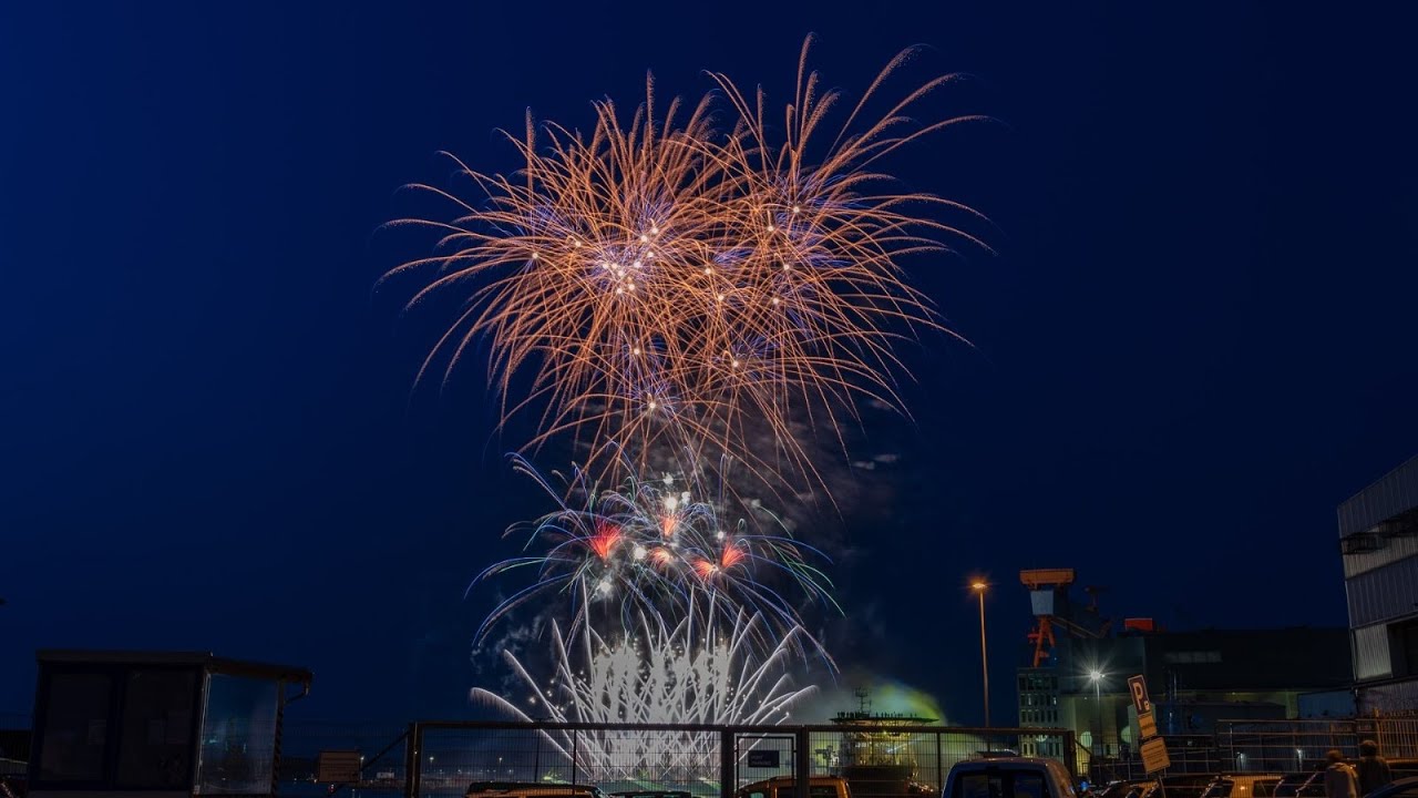 Lasershow, Feuerwerk und keine Drohnenshow in Kiel
