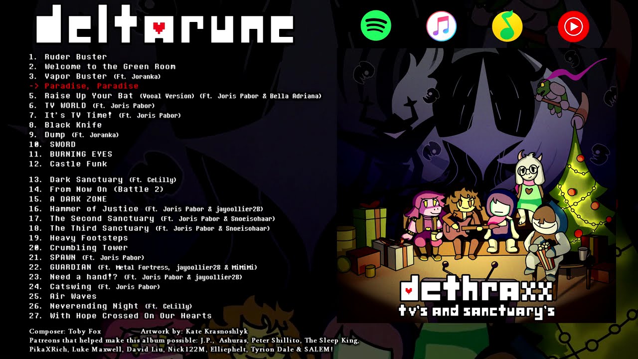 TV's & Sanctuary's [FULL STREAM] (A Deltarune Chapter 3+4 Tribute Album by Dethraxx)