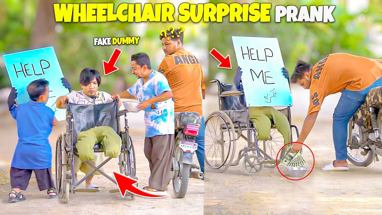 Wheelchair Surprise Prank - | @NewTalentOfficial