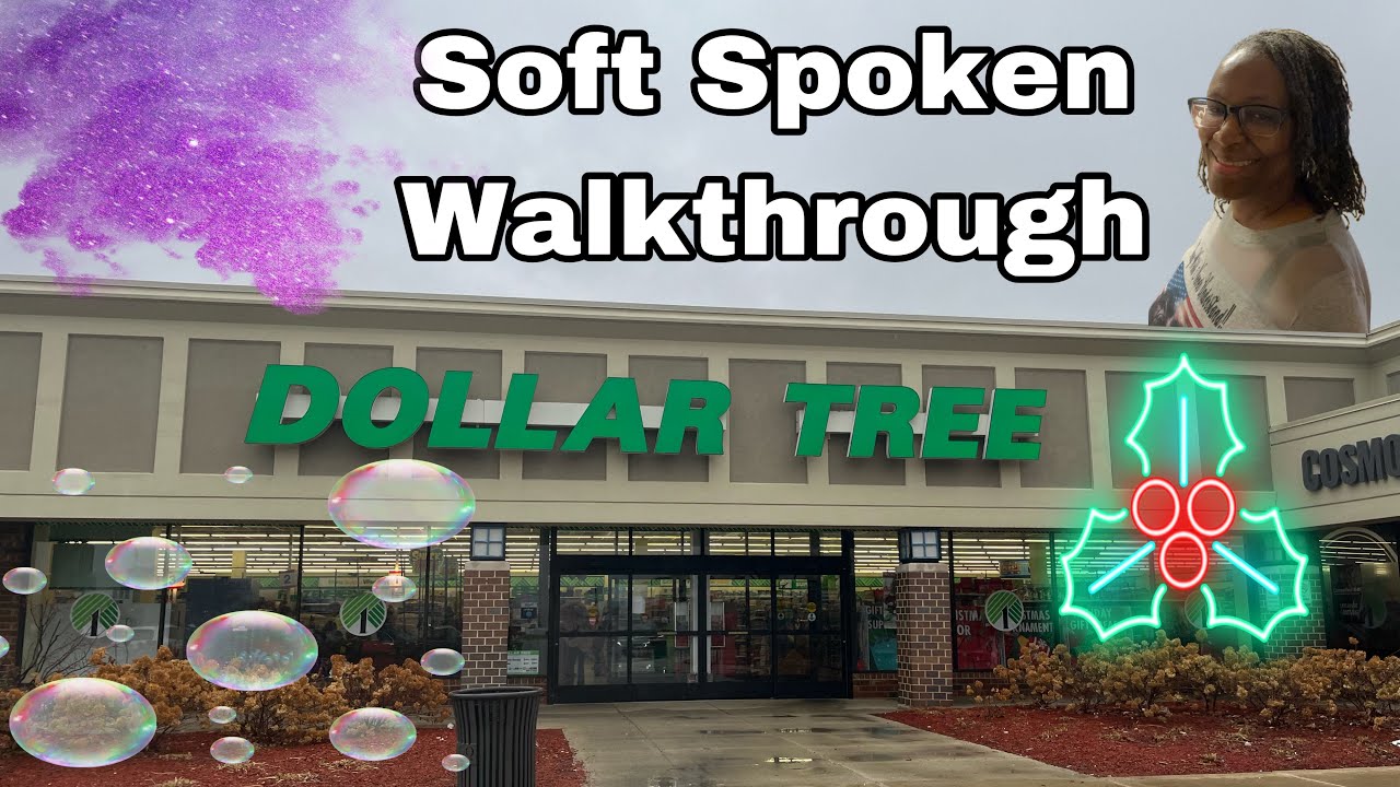 ASMR | Walkthrough at Dollar Tree, with a (Soft Spoken Voiceover)