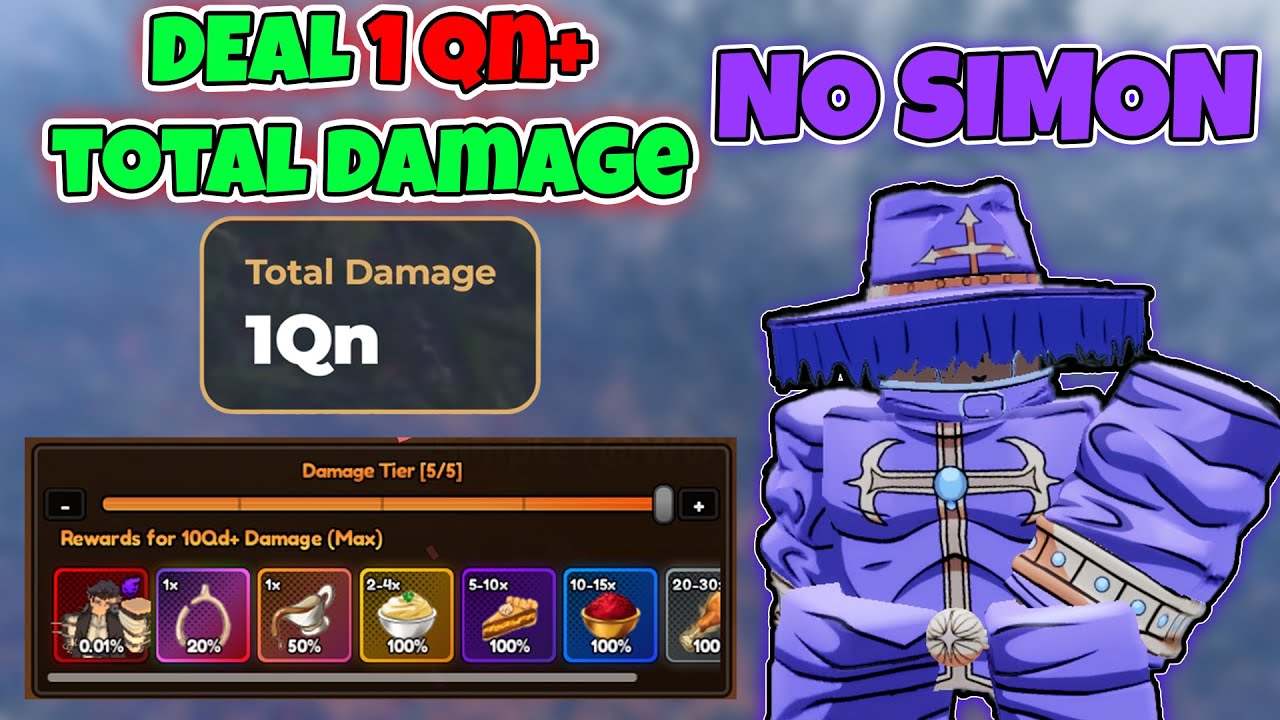 Как нанести урон 1QN+ в Stuffing Showdown (соло) в Anime Last Stand Roblox