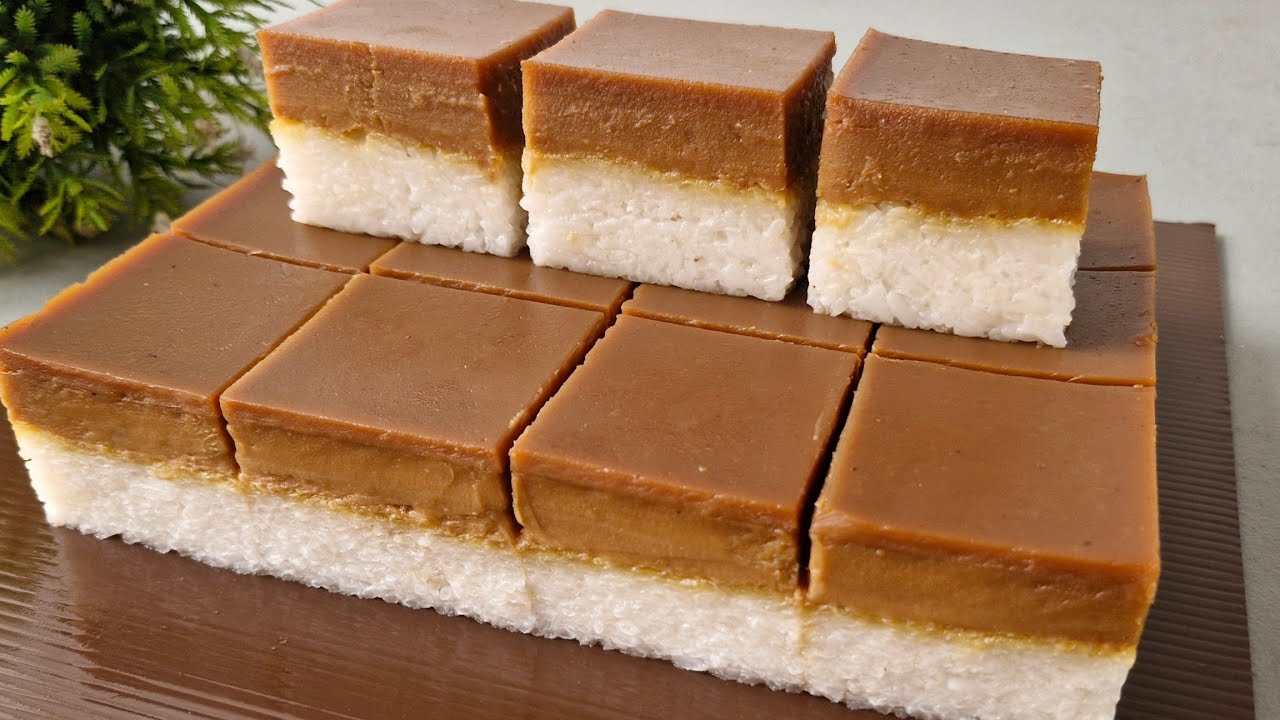 Resep Kue Talam Ketan Gula Merah Lembut Legit 