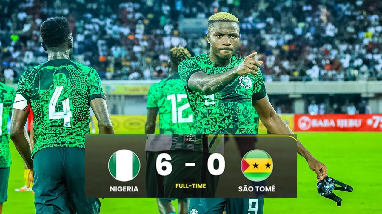 Victor Osimhen's Hattrick against Sao Tome' ( 6 - 0 ) HIGHLIGHT