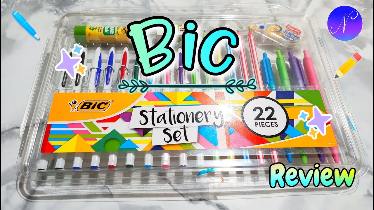 BIC Stationery Set 💮 Set di Cancelleria Bic acquistato su Amazon, conviene? Review & Swatches ✍️