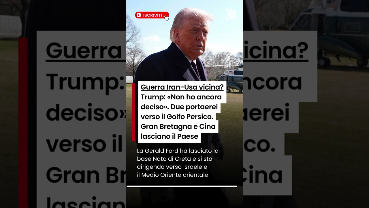 Guerra Iran-Usa vicina? Trump: &laquo;Non ho ancora deciso&raquo;
