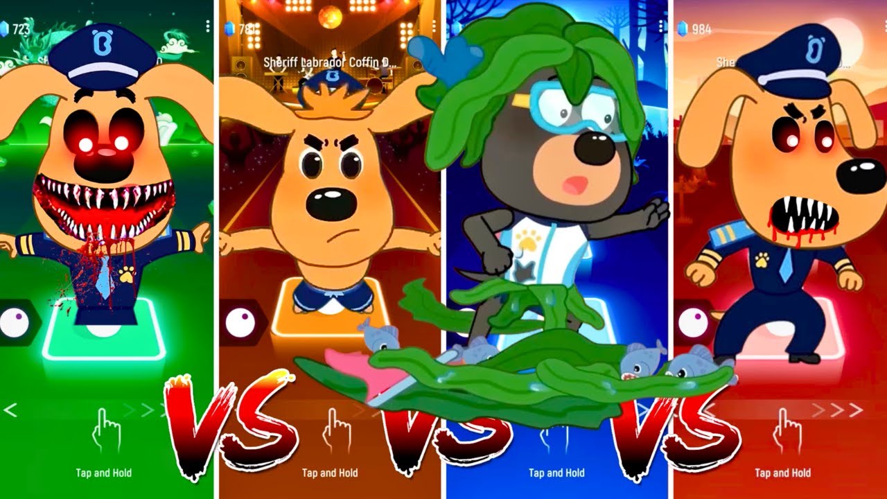 Sheriff Labrador Team 🐾🆚️ Sheriff Labrador Exe Team 👮‍♂️💥 Who Is the Best? 🎯  