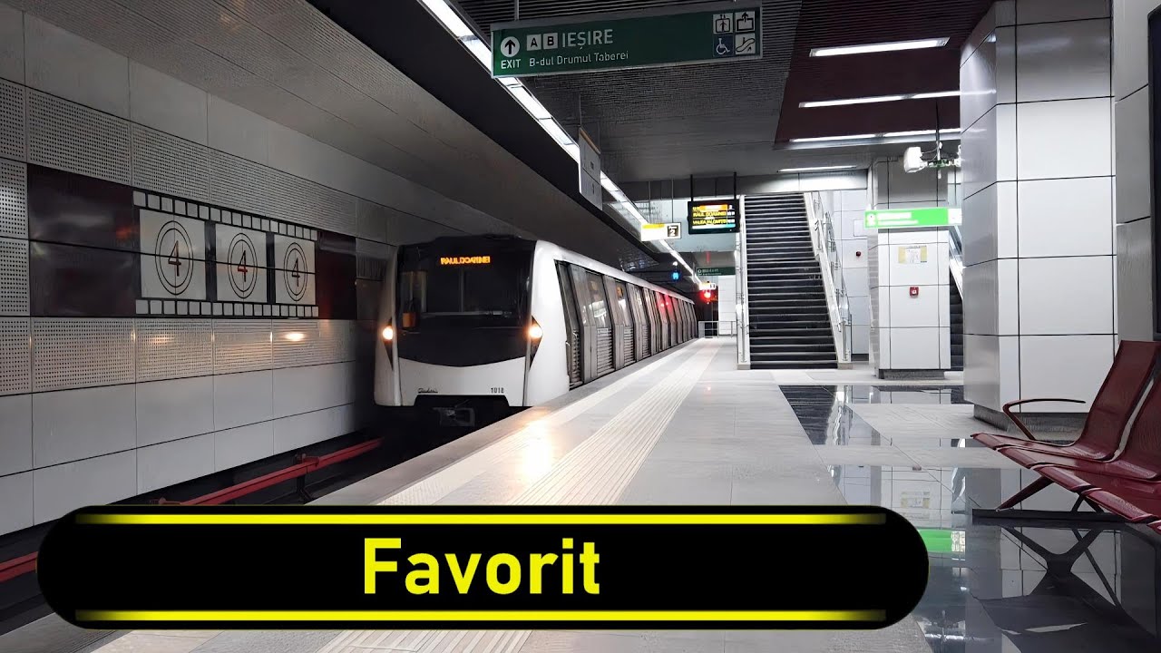 Metro Station Favorit - Bucharest 🇷🇴 - Walkthrough 🚶